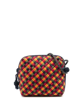 Bottega Veneta 20th Century Mini Satin Intrecciato Multicolor Nodini crossbody bag - women - Satin - One Size - Red