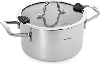 OEM Olla Orion Venice Con Tapa, Acero Inoxidable, 22 Cm, 4,3 L, Premium