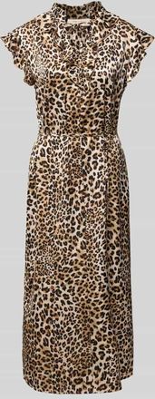 Freequent Midikleid mit Stehkragen Modell Baylin in Beige, Gr&ouml;&szlig;e S