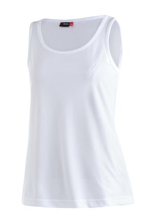 Maier Sports Funktionsshirt MAIER SPORTS Petra, Damen, Gr. 34, weiss (wei&szlig;), 100% Polyester, Rundhals, Shirts Funktionsshirt, Damen Tank-Top f&uuml;r Sport und Outdoor-