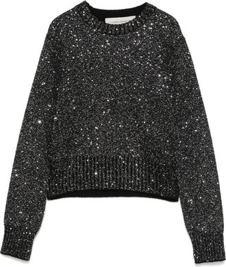 Golden Goose Black Sequined wool blend jumper