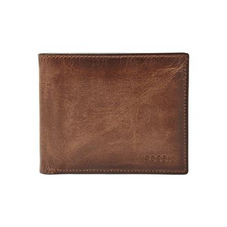 Fossil Wallet for Men Derrick, Leather Bifold brown 11.43 cm L x 1.9 cm W x 8.89 cm H ML3771200