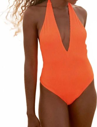 Maaji Tica Classic One Piece In Vibrant Orange