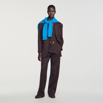 Sandro Striped suit jacket