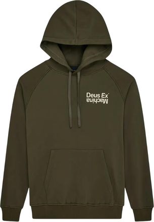 Deus Axis hoodie met zak - Groen