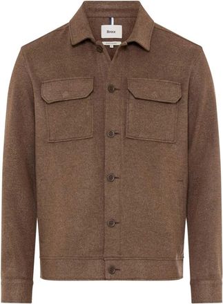Brax Style Santiago Overshirt - - Jackets - Uomo - Marrone - 4XL