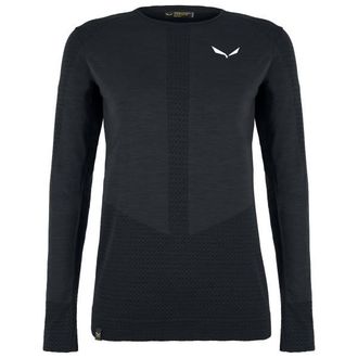 Salewa Zebru Responsive L/S Tee Merinounterw&auml;sche f&uuml;r Damen | schwarz