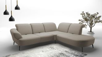 Sit&more Ecksofa »Dance, L-Form, inkl. Sitztiefenverstellung« inkl. Click&Seat, optional mit Kopfteilverstellung