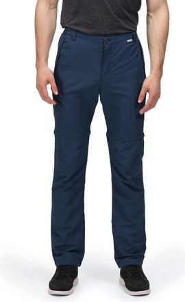 Regatta Mens Highton Zip-Off Active Stretch Trousers Blue