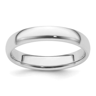 Diamond2Deal Platinum 4mm Lightweight Comfort-Fit Wedding Band Ring