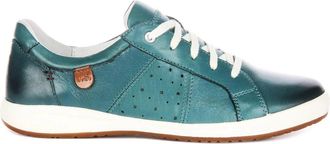 Josef Seibel Sneakers, female, Blue, 6 UK, Blue Leather Womens Shoes Stylish Comfort