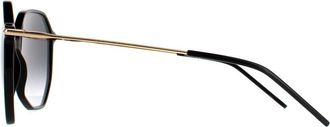 HUGO BOSS Round Womens Black Gold Dark Grey Gradient 90041091 - One Size