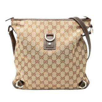 Gucci Pre-owned Cross Body Bags, female, Beige, Size: ONE SIZE Pre-owned Leather Cross Body Bag