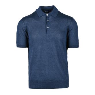 Drumohr Polo Shirts, male, Blue, Size: 3XL Maglia