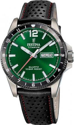 Festina F20699-3 Mens Titanium Watch - Silver - One Size