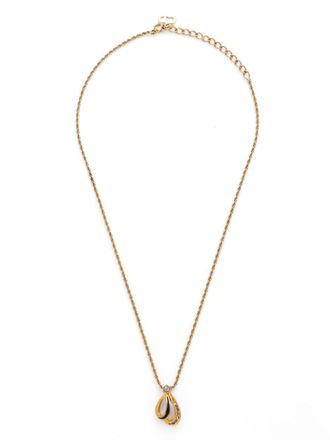 Dior rhinestone-embellished necklace - Gold