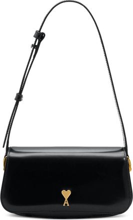 Ami Paris Paris Leather Shoulder Bag