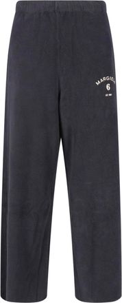 Maison Margiela Gray Cotton Terry Straight-Leg Sweatpants