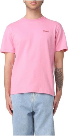 Barrow Katoen Logo Print T-shirt - Heren - T-shirts - Roze - S - Katoen - Tops