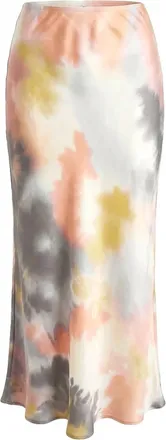 Le Superbe Womens Lister Midi Skirt In Ojai Tie Dye