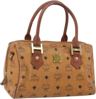 MCM Pre-owned Handbags, female, Brown, Size: ONE SIZE Pre-owned Hand Bag