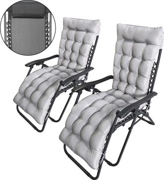 Habitat & Jardin Sill&oacute;n de jard&iacute;n negro 160 x 64 x 109 cm