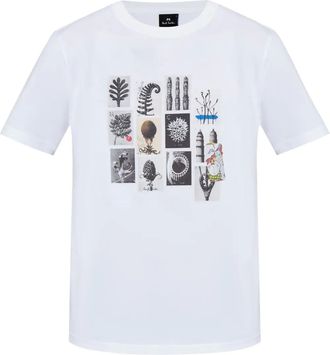 Paul Smith graphic-print T-shirt - men - Organic Cotton - M - White