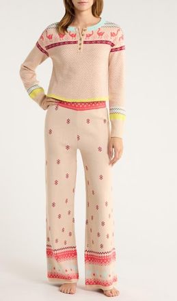 Free People Dream Whispers Pajamas in Flock Tales at Nordstrom, Size X-Small