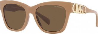 Michael Kors Womens MK2182U-355573-55 MK2182U 55 355573 Empire Sunglasses - Brown - One Size