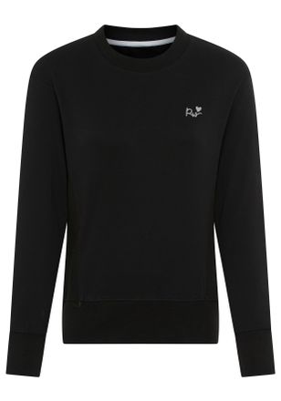 Ragwear Sweatshirt RAGWEAR AZALLEA O, Damen, Gr. XXL, schwarz, Sweatware, Obermaterial: 70% Baumwolle, 30% Polyester, unifarben, h&uuml;ftlang, Rundhals, Rippb&uuml;ndc