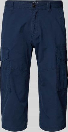 s.Oliver Black Label Relaxed Fit Bermuda aus Baumwoll-Mix Modell FILE in Marine, Gr&ouml;&szlig;e 32