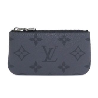 Louis Vuitton Black Gray Monogram Eclipse Monogram Eclipse Coin Purse/Coin Case (Pre-Owned)
