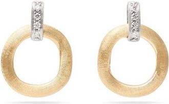 Marco Bicego Jaipur Collection 18K Yellow Gold Stud Drop Earrings with Diamonds - OB1758 B YW Q6