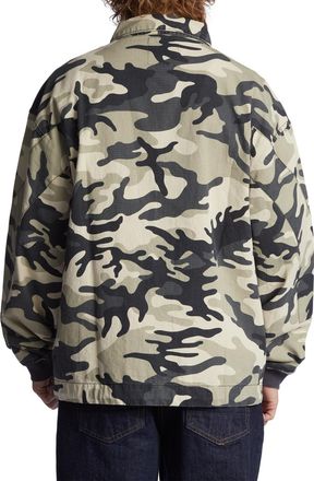 DC Trainingsjacke DC SHOES Neuro, Herren, Gr. M, grau (stone camo), Obermaterial: 100% Walkfrottier;, Jacken Trainingsjacke