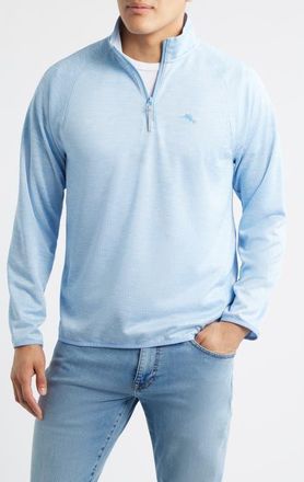 Tommy Bahama Palm Pro IslandZone Performance Half Zip Pullover in Blue Expanse at Nordstrom, Size X-Large