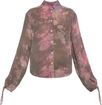 Diesel C-Lever Shirt - Dames - Overhemden - Bruin - L - Overhemden
