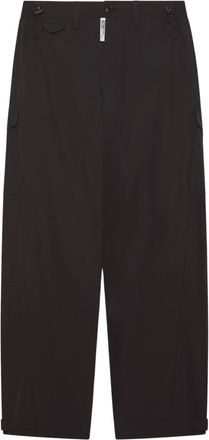 GCDS Popeline Chino - Heren - Straight fit broeken - Zwart - XL - Katoen - Broeken