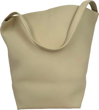 The Row Park Tote Bag in Ivory Leather