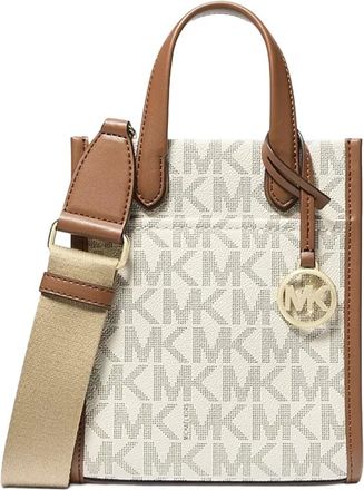 Michael Kors Tassen, Dames, Beige, ONE Size, Polyester, Gigi Crossbody Tas