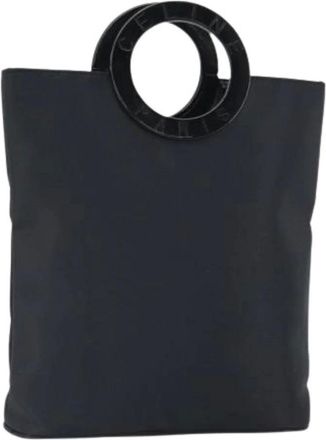 Celine Pre-owned Handbags, female, Black, Size: ONE SIZE Pre-owned Vintage Nylon Handbag