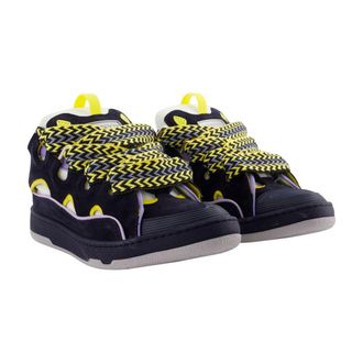 Lanvin Mens Curb Sneaker Black Calfskin