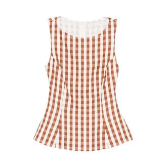 Faithfull The Brand Dames, Blouses & Shirts, Bruin, Maat: XS Leer