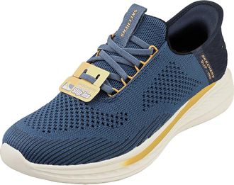 Skechers Mens Slade-Quinto Hands Free Slip-in Moccasin, Blue, 10 UK