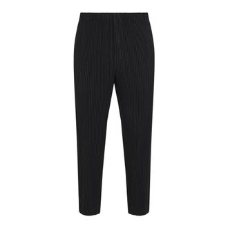 Issey Miyake Chinos, male, Blue, Size: M Pleated Trousers