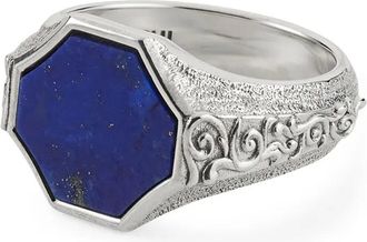 Emanuele Bicocchi Anello a sigillo Flourish - Argento