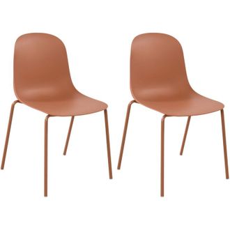 Clp Set di 2 sedie Hardin terracotta