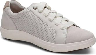 Aetrex Womens Courtney Lace-Up Sneaker In Chalk