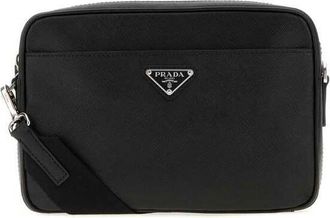 Prada Black Leather Clutch