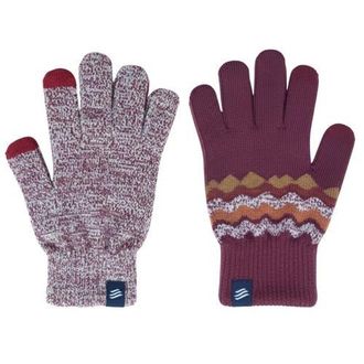United By Blue The Merino Wool Mountain and Marled Knit Glove 2-pack in Burgundy at Nordstrom
