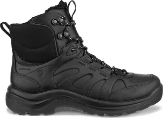 Ecco Black Offroad Offroad Insulated Rugged Tread Leather Ankle Boots